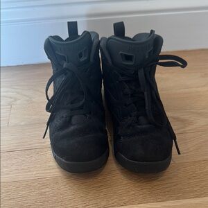 Black High-Top Nike Jordan Sneakers